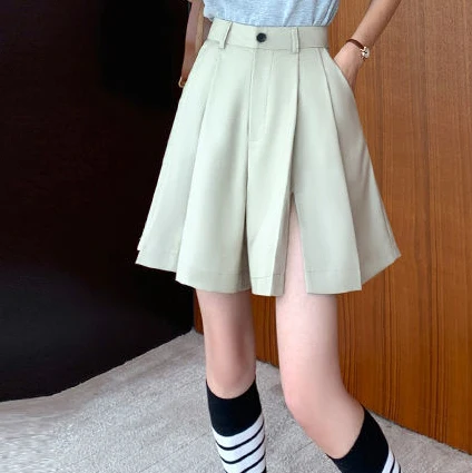 

2021 new summer casual all-match drape elastic waist casual shorts plus size clothing for women vintage streetwear