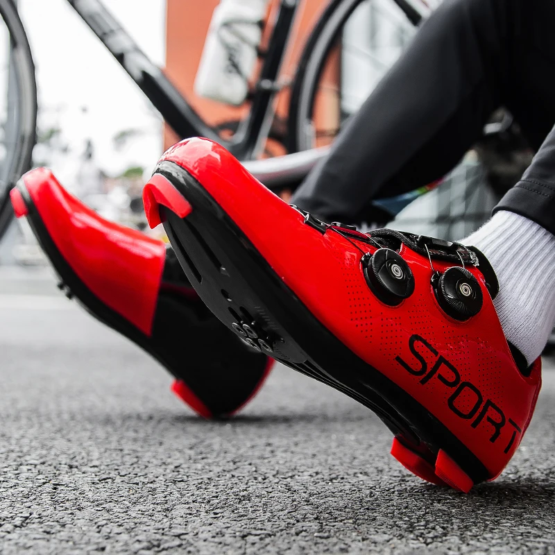 

Cycling Shoes Men Professional Road Biking Shoes Self-locking Ultralight Bicycle Sneakers Outdoor Mountain Bike Shoes