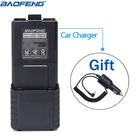 Baofeng UV-5R 7,4 V 3800mAh высокой Ёмкость Батарея с автомобильным Зарядное устройство кабель для BaoFeng UV-5R UV-5RE BF-F8HP иди и болтай Walkie Talkie радио