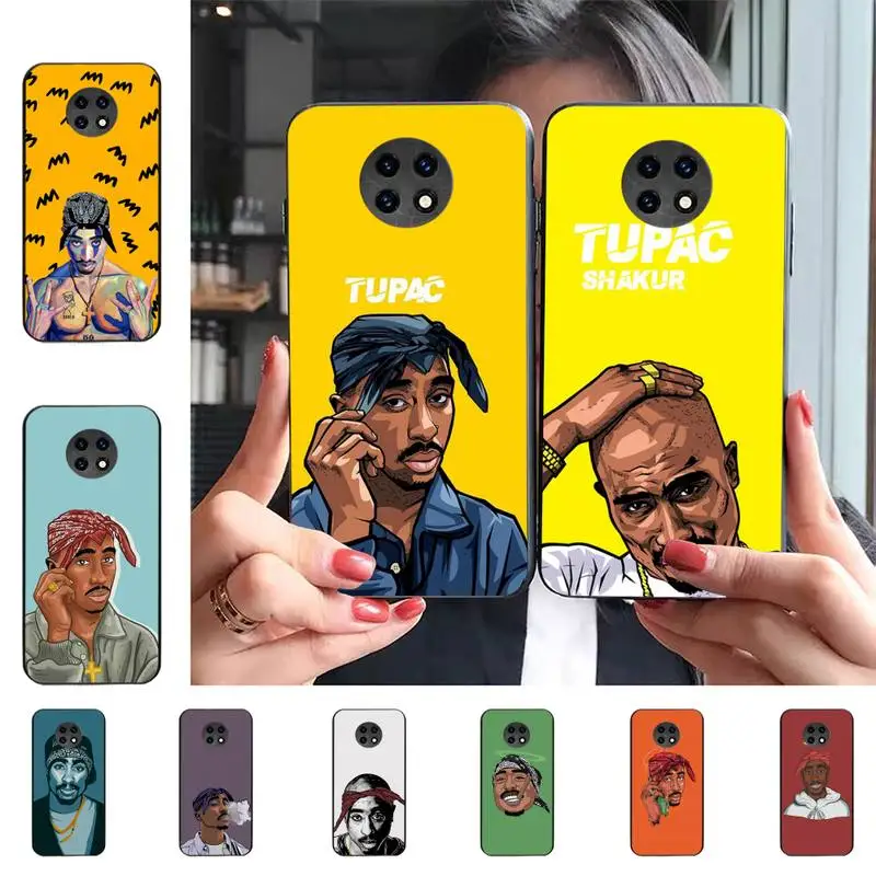 

Rapper 2pac singer Tupac Phone Case For Redmi 9 5 S2 K30pro Fundas for Redmi 8 7 7A note 5 5A Capa