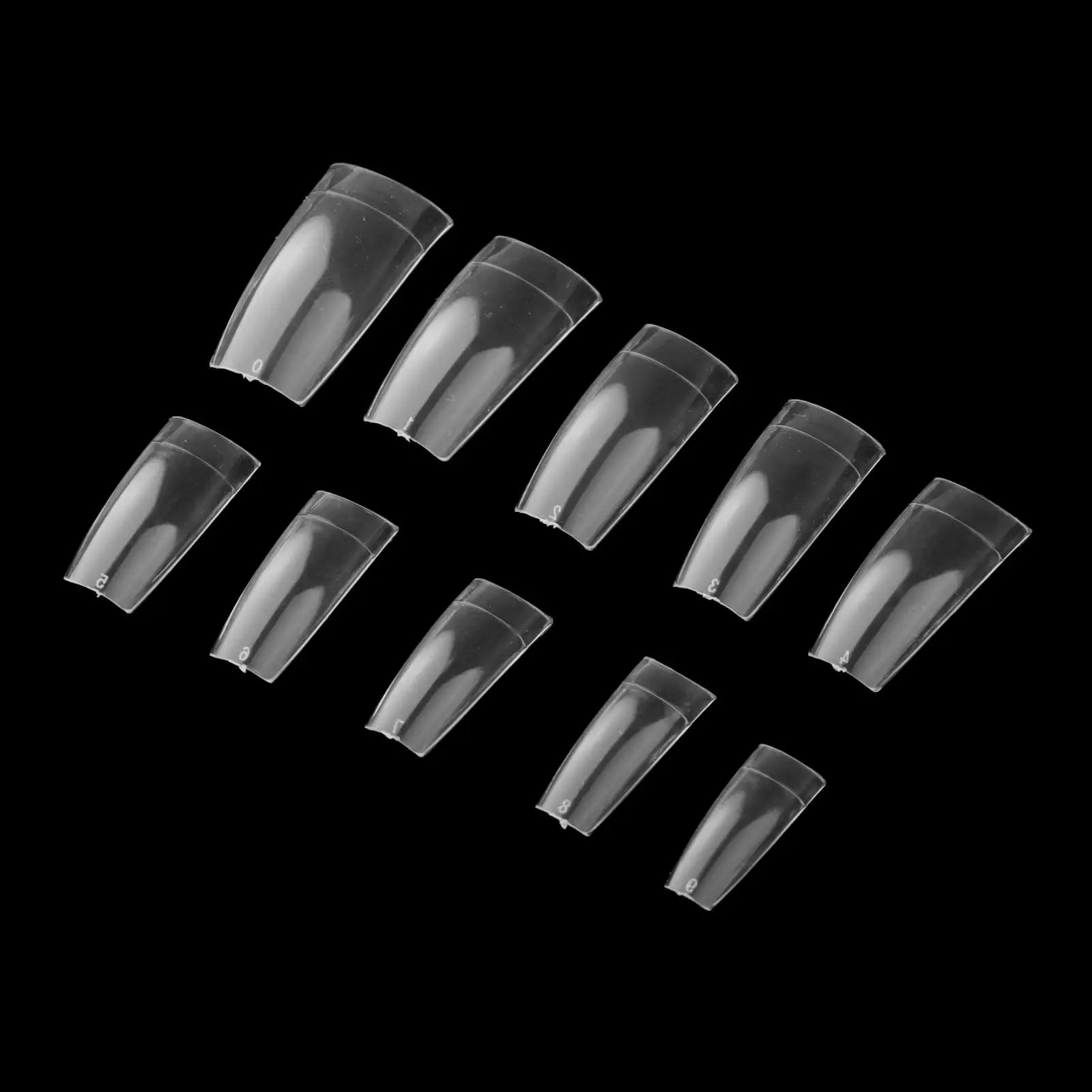 

500 шт./компл. французские женские прозрачные Натуральные Французские искусственные накладные ногти