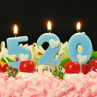 1pcs 0 9 number cake candle birthday party supplies cake topper anniversary cake numbers age candle party decorations