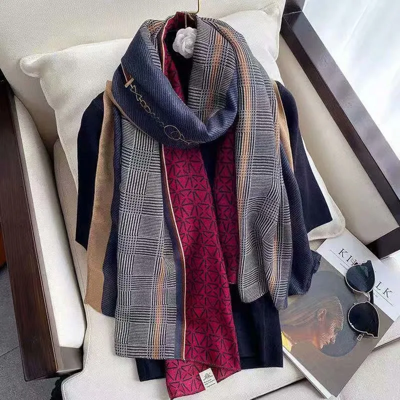2021 роскошный хлопковый шарф весенние женские шали из пашмины теплые пледы
