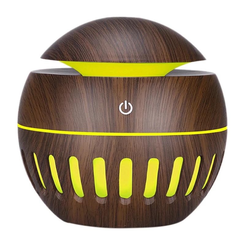 130 мл глубоких древесины USB арома увлажнитель воздуха масляный диффузор