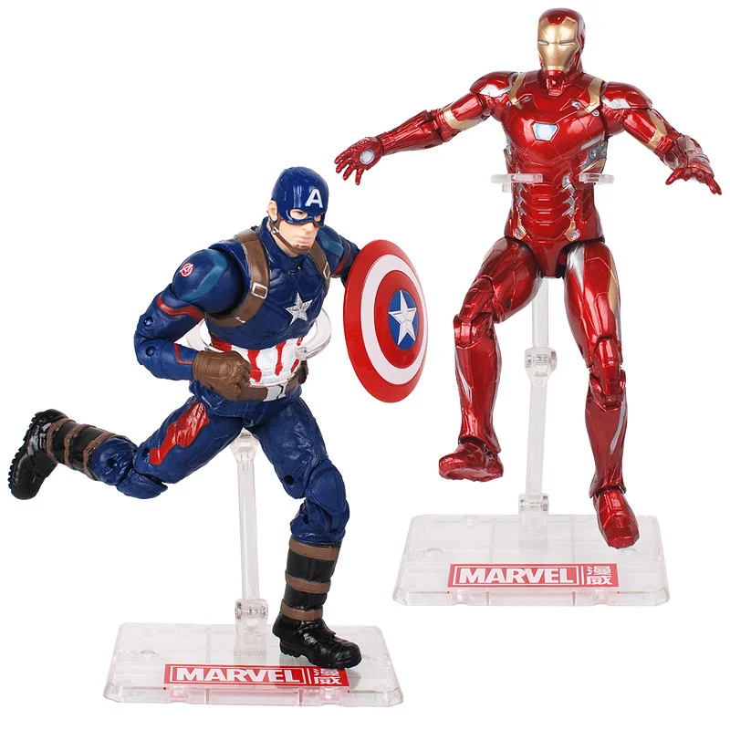 

Marvel Super Heroes Avengers Black Panther James Rhodes 6 Inchs Figma America Thor Wolverine Venom Action Figure Children Toys