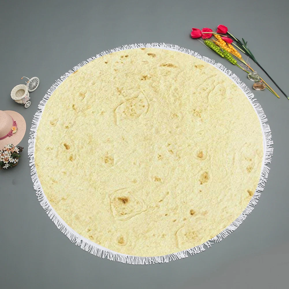 Мексика Tortilla круглый ковер дети теплый декоративный коврик одеяло ковровое