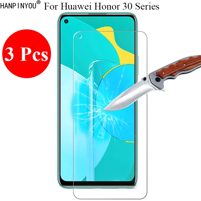 

Защитное стекло для Huawei Honor 30 / 30S / 30i/Lite, закаленное, 3 шт./лот