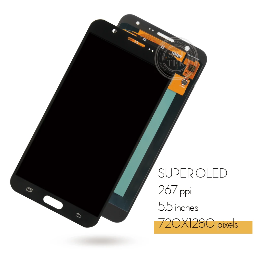 ЖК дисплей Super AMOLED 5 дюйма для SAMSUNG Galaxy J7 2015 J700 J700F J700M J700H сенсорный экран дигитайзер