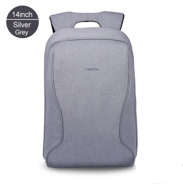 Tigernu Brand Anti-Theft Design мужская Рюкзак Бизнес Рюкзак Женщин 14 15.6 17 Дюймов Рюкзак Отдыха и Путешествий Mochila Feminina - Цвет: Sliver Grey 14inch