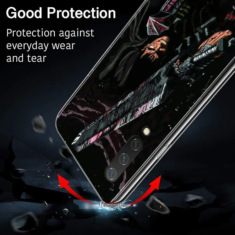 

Berserk Guts Anime for Xiaomi Mi11 10T Note10 Ultra 5G 9 9T SE 8 A3 A2 6X Pro Play F1 Lite 5G Transparent Phone Case