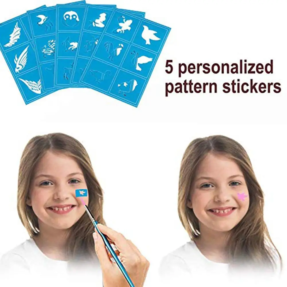 Детский набор для макияжа подходит взрослых нетоксичный краски тела