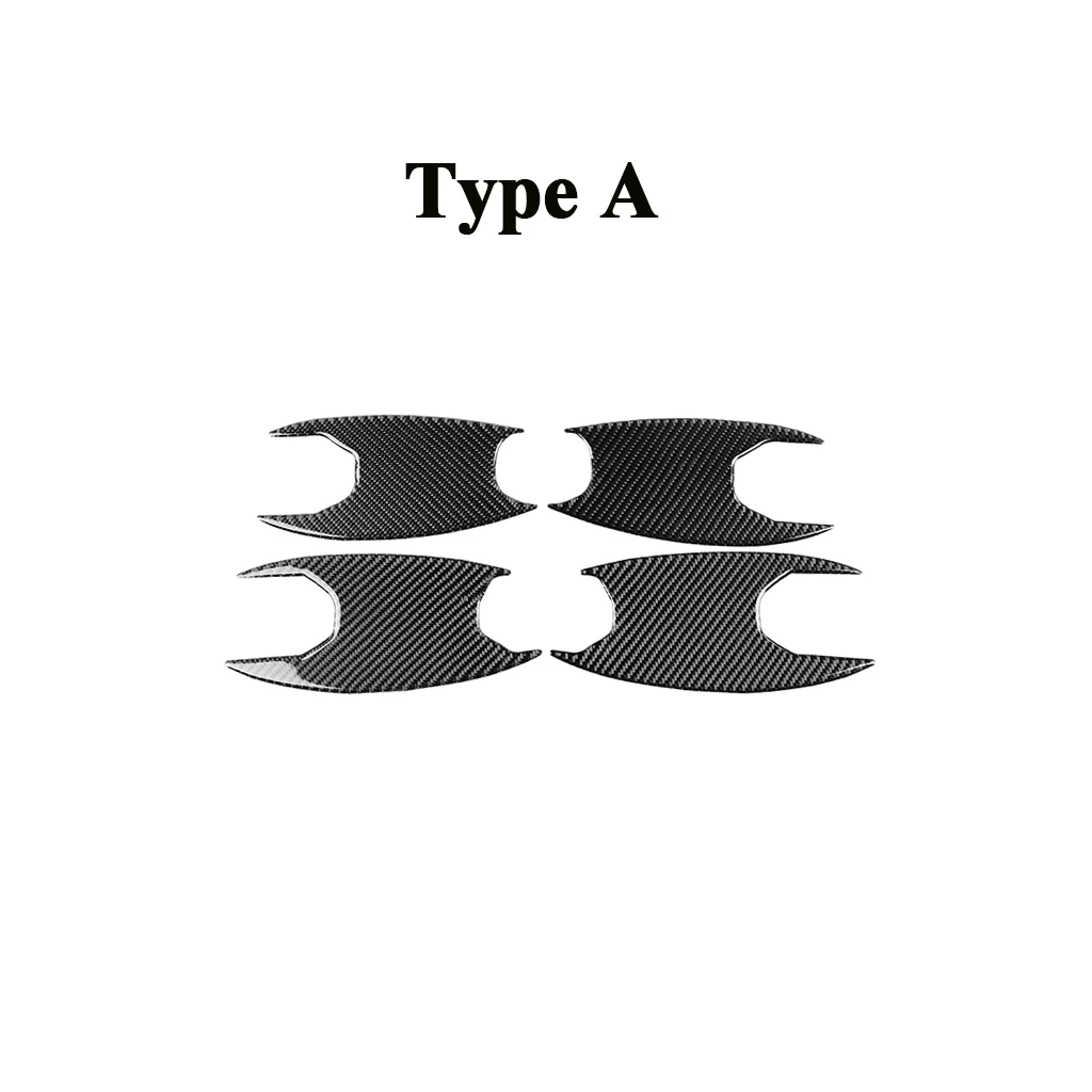 

Real Carbon fiber outside door Handle Covers Trim Door Bowl butshake handshandle bowl For BMW 3 Series G20 G28 325li 330d 335