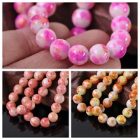 round color coated opaque glass 10mm loose spacer beads wholesale lot for jewelry making diy crafts findings