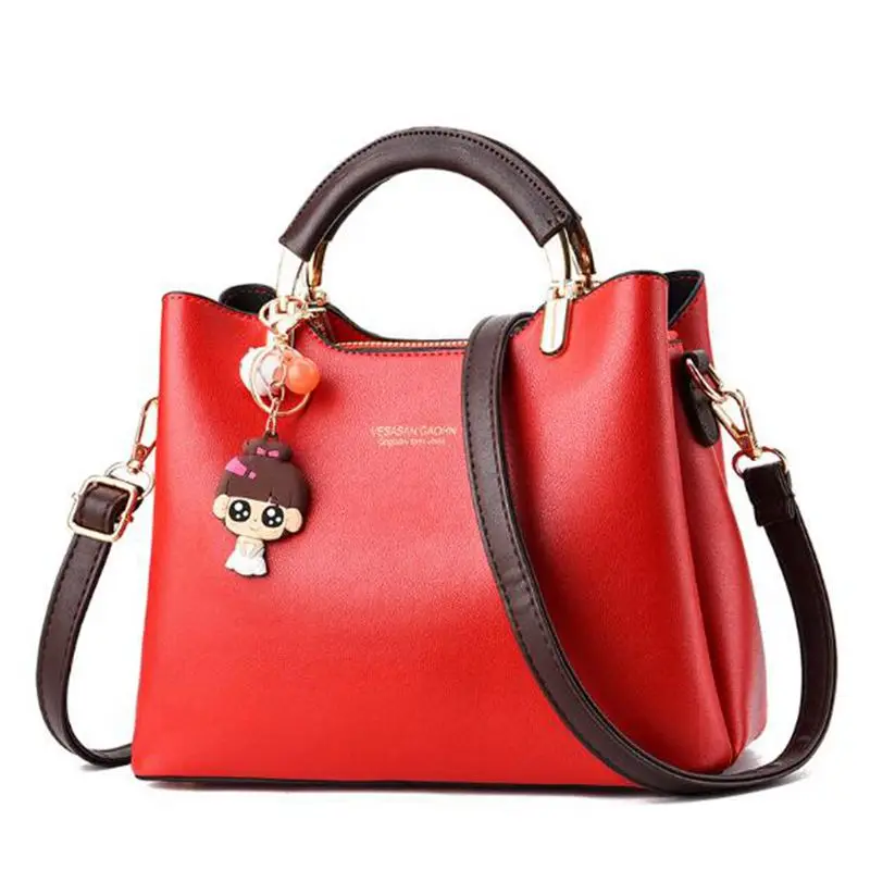 

2020 Fashion Female Bag For Women Red Handbag Ladies Lovely Shoulder Small Bag Girls PU Leather Cross Body Bag Bolsa Feminina