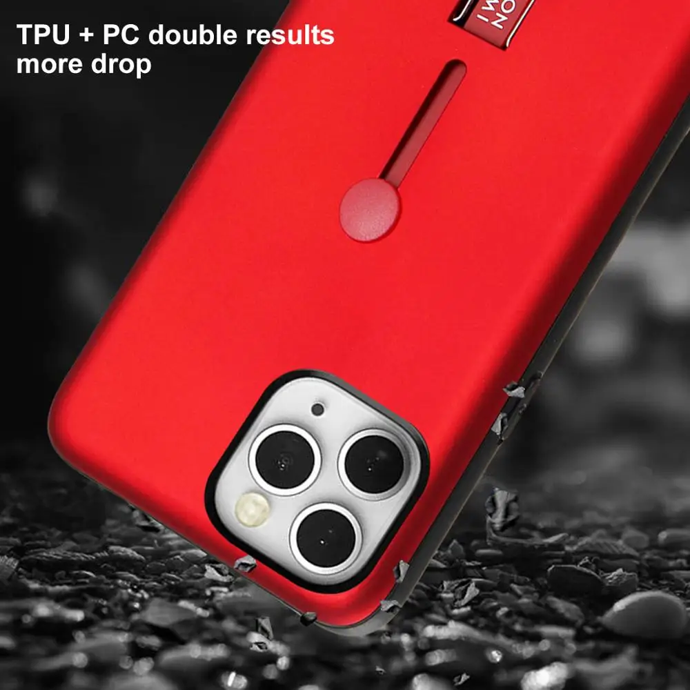 

2020 TPU Soft Finger For 12 11 Pro Max X XS Max XR SE Phone Case For iPhone 8 7 6 Plus Hide Ring Cases Mobile Phone Cover Bumper