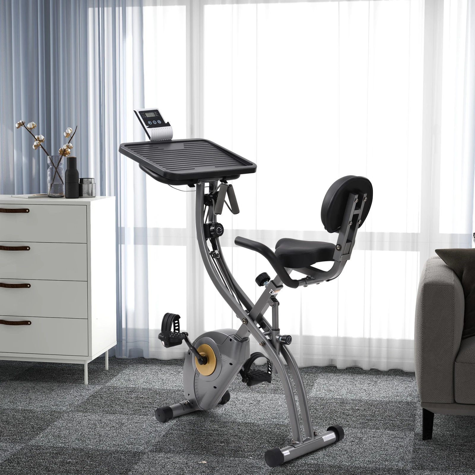 

Foldable Spinning Bike Smart Lcd Display Exercise Bicycle Cardio Workout Machine Home Gym Fitness Equipment