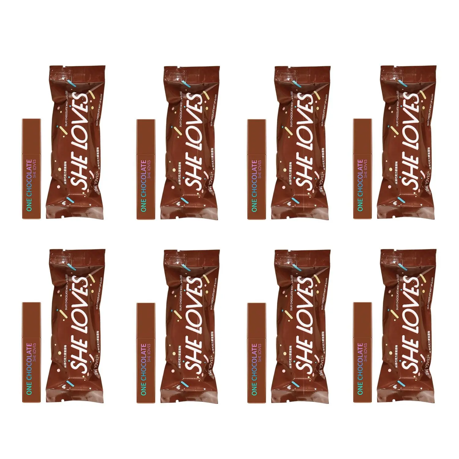 

Creativity Long-Lasting Matte Velvet Makeup Tool Lip Gloss Lipstick Chocolate Lip Glaze