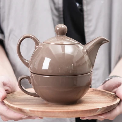 Керамический чайный набор в японском стиле бытовой мини-набор с фильтром кунг-фу