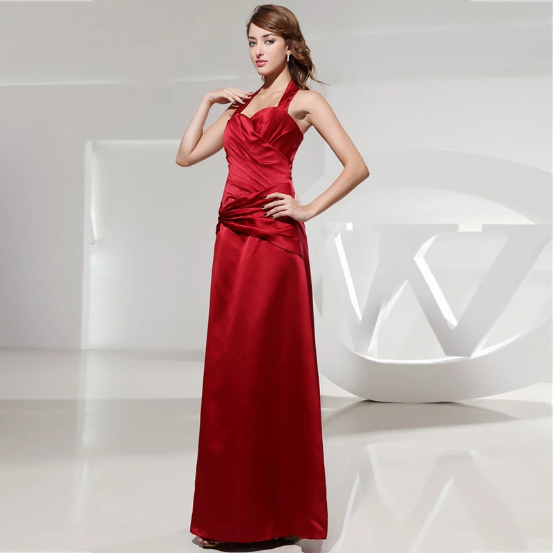 Элегантное Атласное платье для выпускного вечера длинное красивое новое