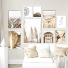 Настенная картина с изображением цветов, марокканских ворот, гор, постеры и принты на холсте в скандинавском стиле, настенные картины с пейзажем для украшения гостиной