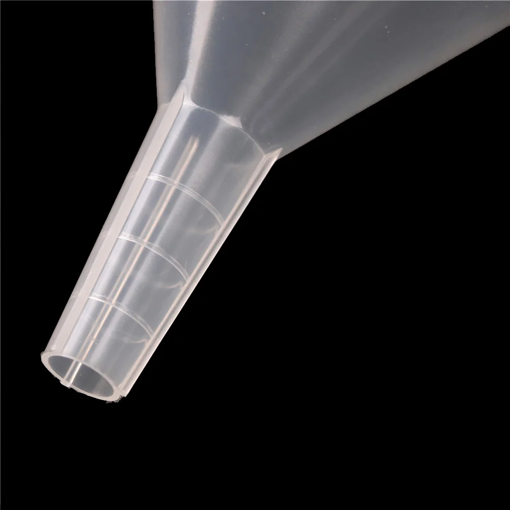 

1/2" Mouth Dia Laboratory Clear White Plastic Filter Funnel 100ml