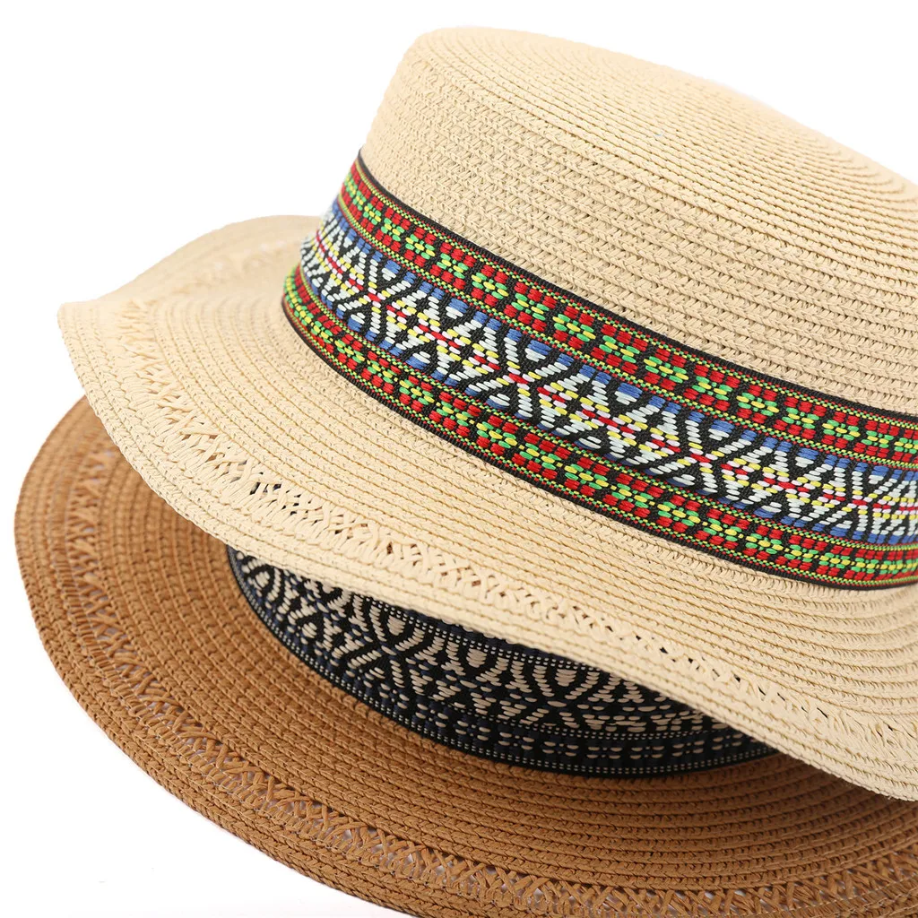 

Ladies Womens Straw Cap Panama Style Crushable Sun Beach Hat Straw Hat Outdoor Beach Hat Summer Caps Wholesale