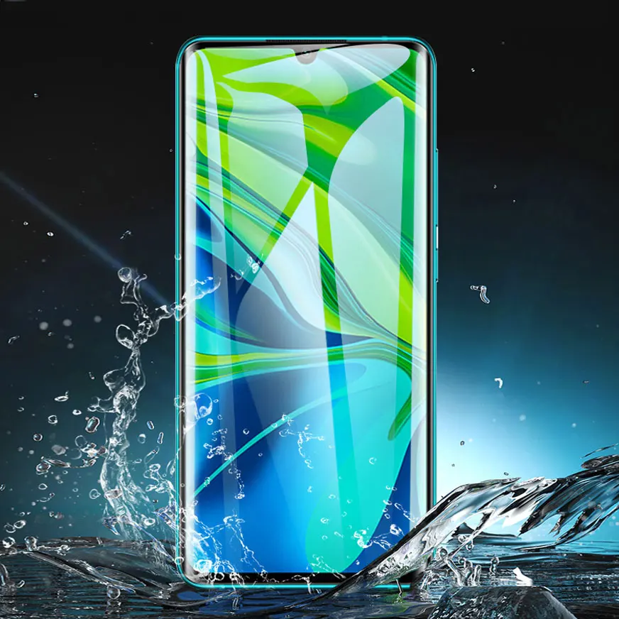 Для xiaomi note 10 note10 pro защитный чехол для экрана черный мягкий из ТПУ с полным