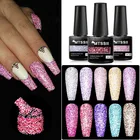 Светоотражающий Блестящий Гель-лак для ногтей Зимний Цвет сверкающие блестки отмачиваемый УФ-светодиодный лак для дизайна ногтей 6 мл