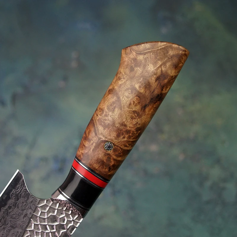 FZIZUO 7,5 ''VG10 Дамасская сталь Santoku нож ручной работы танто Точка кухонные ножи японский набор кухонных ножей кухонные инструменты