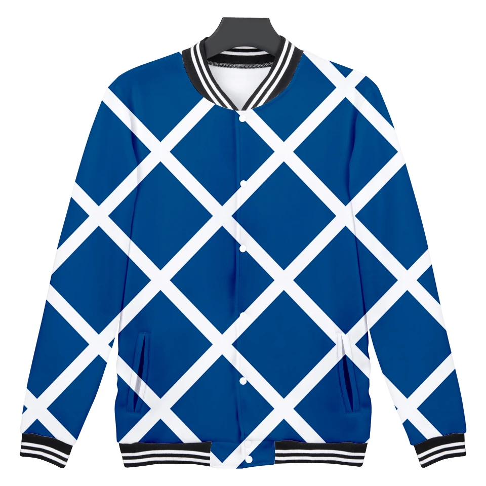 Джоджо Необычные Приключения печати 3D бейсбольные куртки для женщин и мужчин