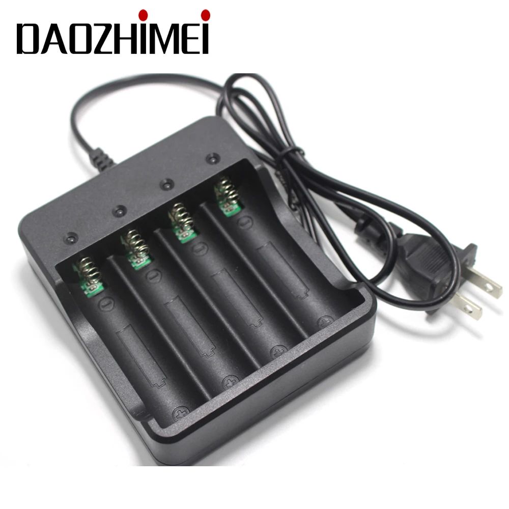 

High Quality 4 2 1 Slots Intelligent Battery Charger with short circuit protection For 4X 18650 lithium-ion rechargeable battery