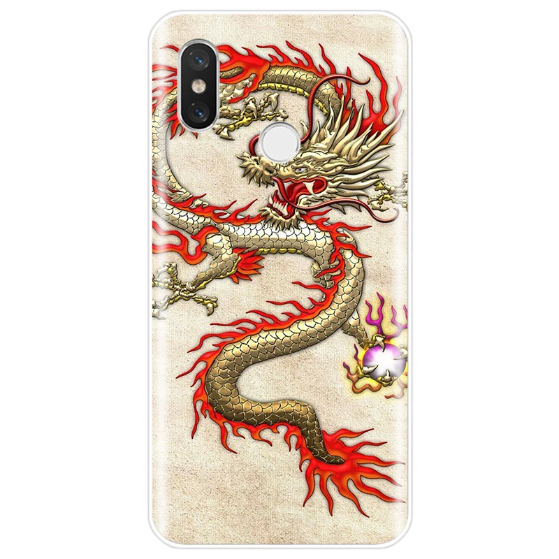 Чехол с китайским драконом мягкий силиконовый чехол из ТПУ для телефона xiaomi 4 5 5S