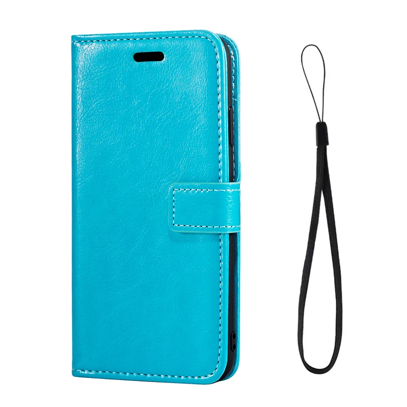 Light blue Чехол-книжка из искусственной кожи для Oukitel K12, подставка, держатель для карт, силиконовая фоторамка, Чехол-Кошелек, Чехол Для Oukitel K12, деловой чехол - Цвет: Light blue