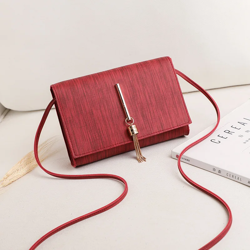 

Tassel Shoulder Bags Women Leather Bag Shopper Bag Cheap Mobile Phone Bag for Women Pink Crossbody Bags for Women Free Shipping