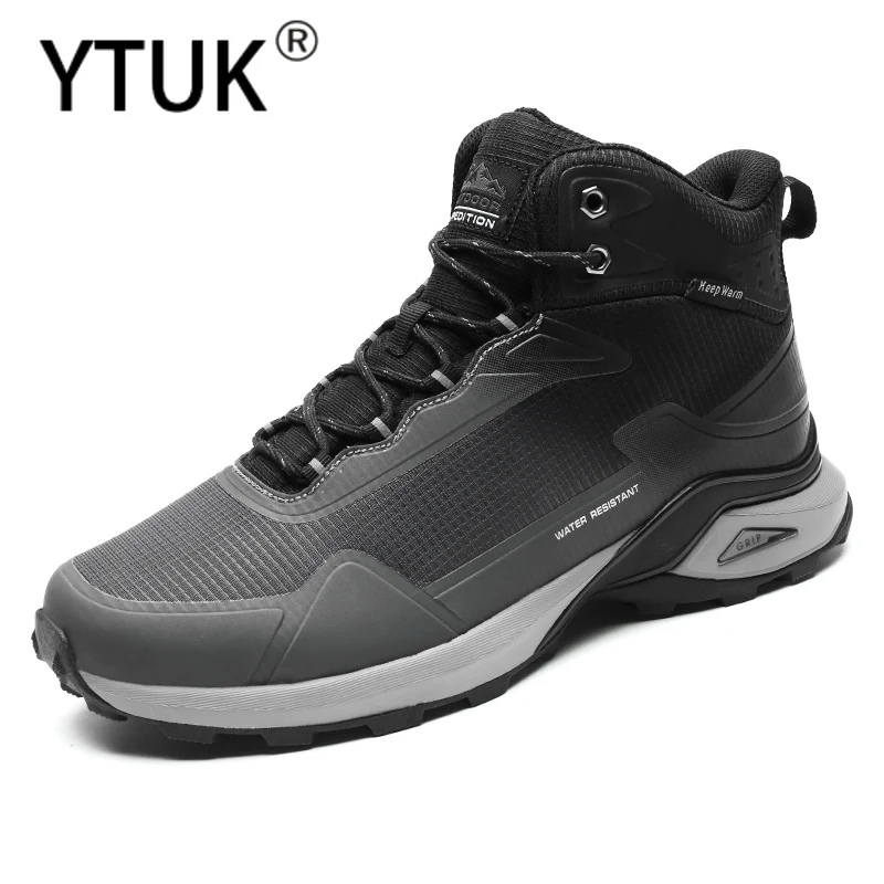 

YTUK/Мужская водонепроницаемая обувь для пешего туризма, уличные кроссовки для альпинизма, нескользящая обувь для кемпинга для мужчин, сохра...
