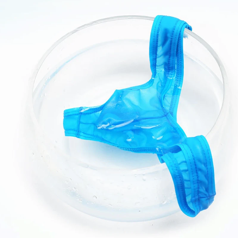 Сексуальные мужские стринги Ракушки ультра тонкий лед шелковые Гей Трусы Сисси