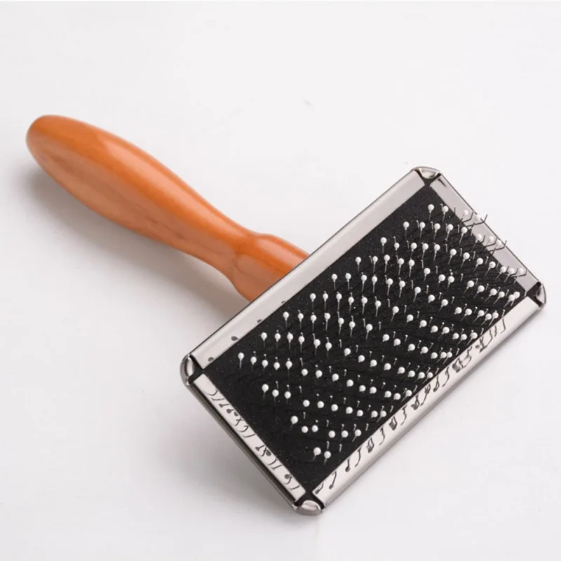 

Wood Handle Pet Cat Needle Combs Pet Grooming Comb Shedding Hair Remove Brush Dog Cat Supply Pet Grooming Tool