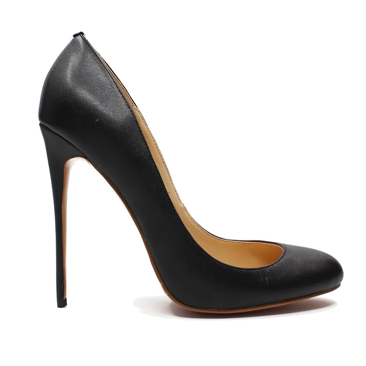 

Classic round head 12cm thin high heel shallow mouth women's sexy nightclub shoes