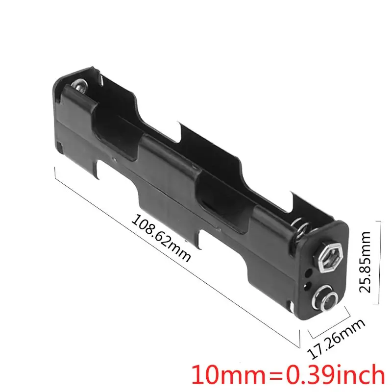 Держатель батареи 4 x AA длинная полоса задняя крышка 6 в двухслойная двухсторонняя