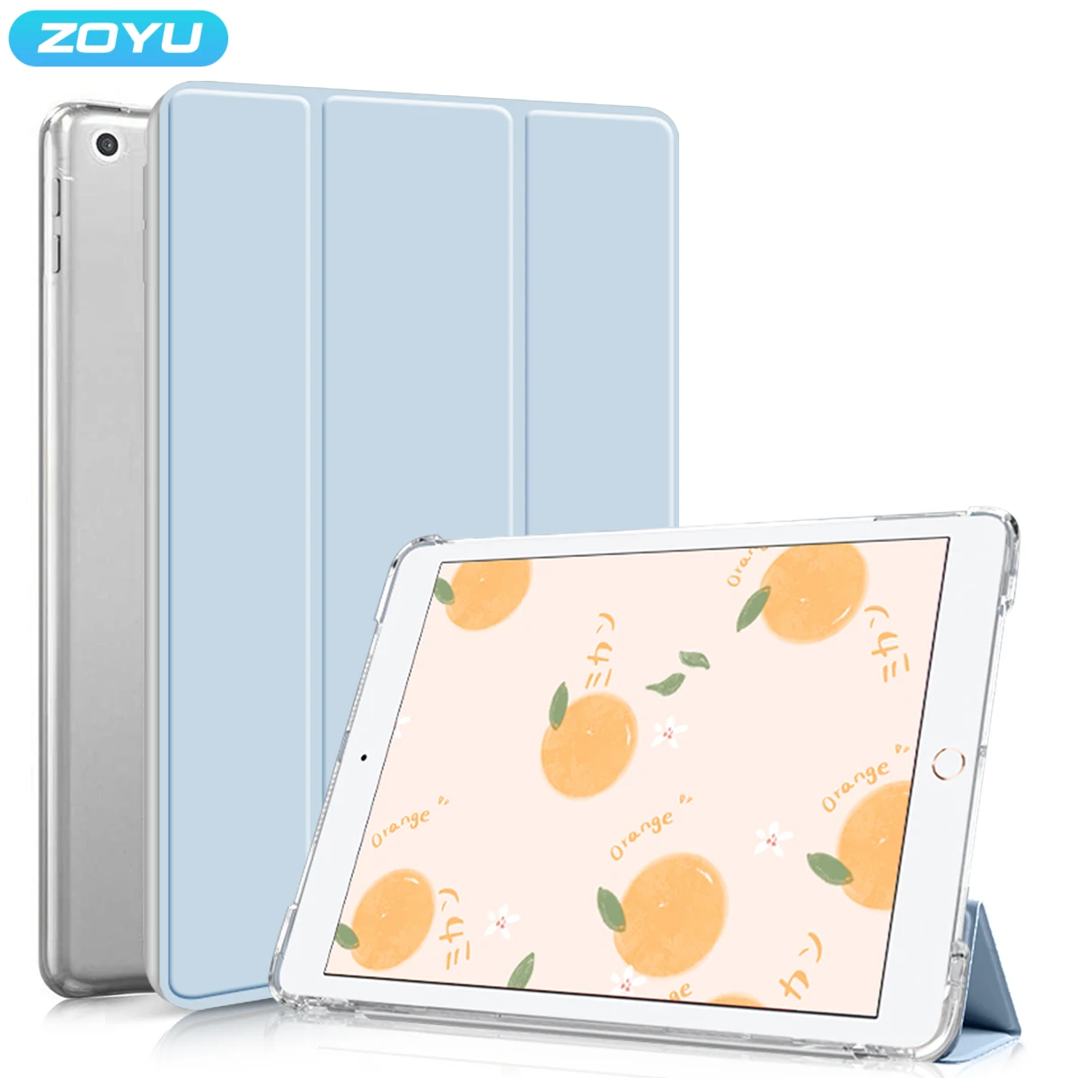 

ZOYU For Ipad 10.2 Inch Ultra-thin Mini 4/5/6th Gen Case For Ipad Pro 11/12.9 Inch Air 4th Anti-fall Soft Tablet Cover 9.7 Inch
