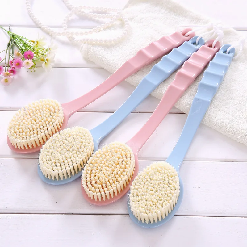 

Bath Brush Long Handle Skin Massage Brush Feet Rubbing Body Brush For Back Exfoliation Brushes Bathroom Accessories C1220 f