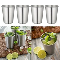 4pcs set 180ml outdoor stainless steel cups shots mini wine glasses for whisky wine portable drinkware set