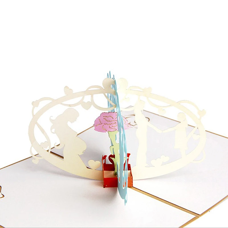 3D открытки на день матери с цветами подарки годовщину рождения открытка спасибо