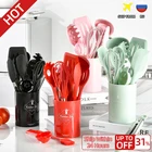 для кухни кухонные аксессуары utenslios de cozinha  Силиконовая кухонная утварь, антипригарная кухонная утварь, термостойкая кухонная лопатка черпак, ложка для супа, западные кухонные инструменты для выпечки