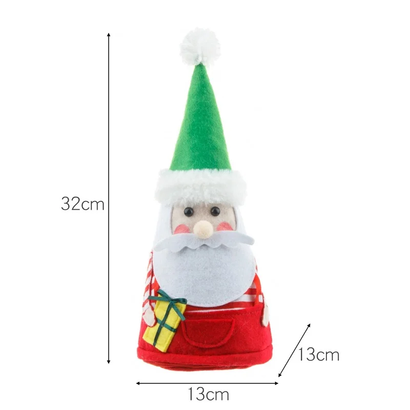 Рождественские украшения сделай сам Подарочный пакет с Санта-Клаусом снеговиком