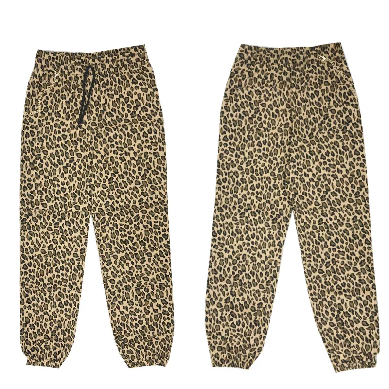 

Early autumn new style, this is hip hop 3, Zhang Yixing's same Leopard Print Elastic Waist banded casual pants men's fashion