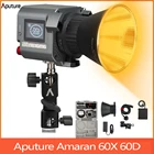 Aputure Amaran Cob 60X 60D LED свет для студийной видеосъемки LED Light 60W фотография Освещение для камеры видео фото свет