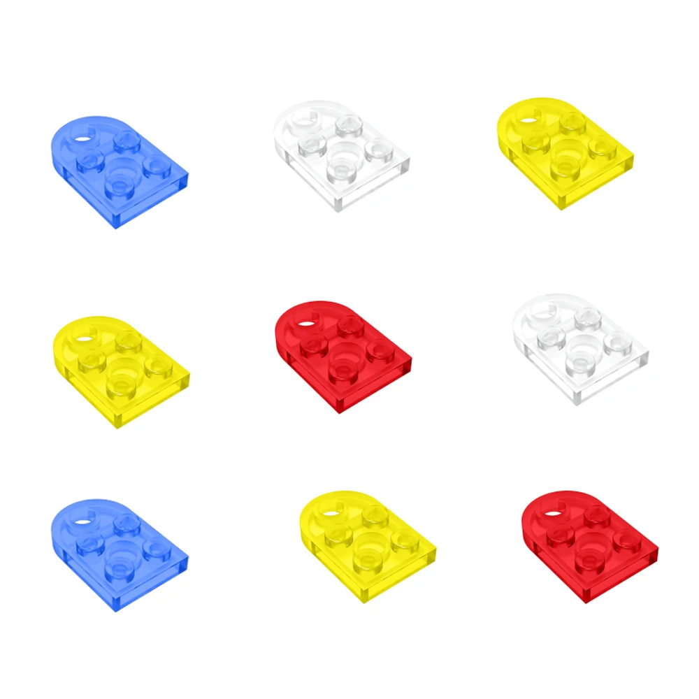 

30pcs Trans-Colors diy Bricks Plate Modified 2x3 with Hole Transparent 21Colors Educational Creative moc Toys for Children 3176