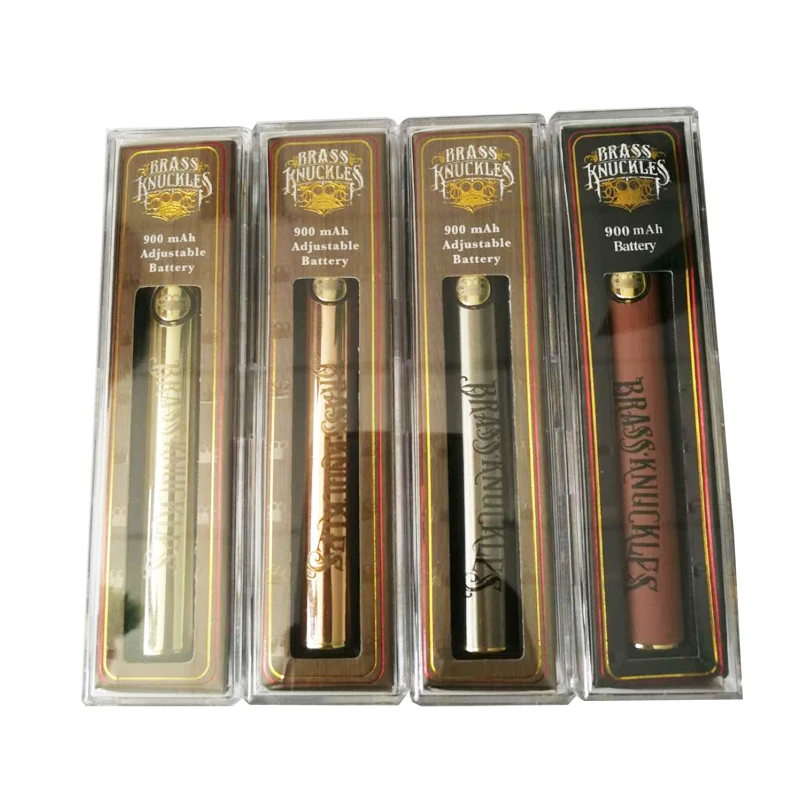 

Brass Knuckles Preheat VV Battery Adjustable Voltage 900mah BK Vaporizer Battery 510 Thread Special Vape Battery