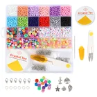 Набор бусин для изготовления ювелирных изделий ручной работы, аксессуары для браслетов, ожерелий, буквенные бусины для рукоделия, рождественский подарок, оптовая продажа